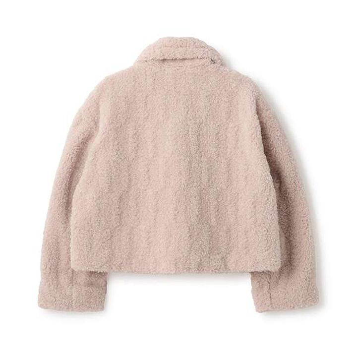 Fluffy Boa 2 WAY Duffle Coat,Ivory, medium image number 1