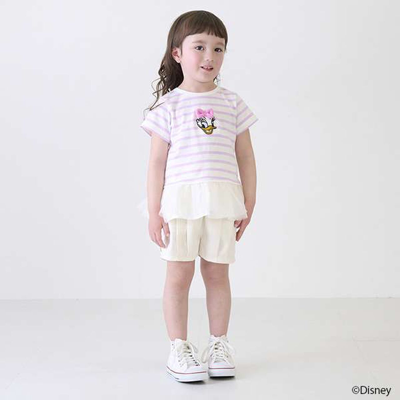 Disney Striped Appliqu&eacute; T-Shirt,Lavender, large image number 13