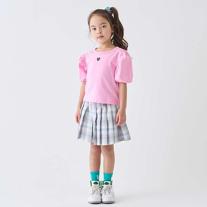 Anti-Stain Puff Sleeve T-Shirt,White, medium image number 11