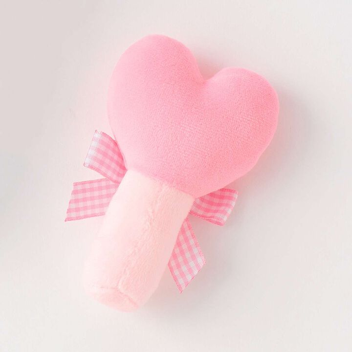 Blanket & Heart Stick Rattle Set [Box Included],Pearl white, medium image number 3