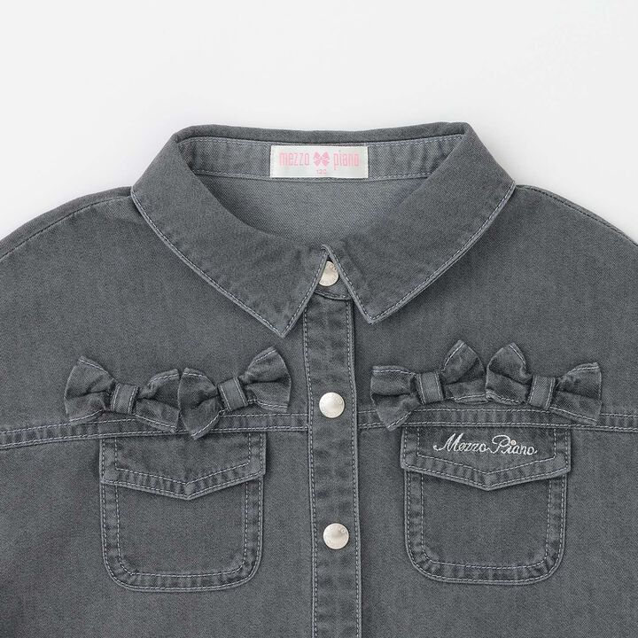 Cool Touch Denim Shirt & T-Shirt Set,Turquoise, medium image number 3