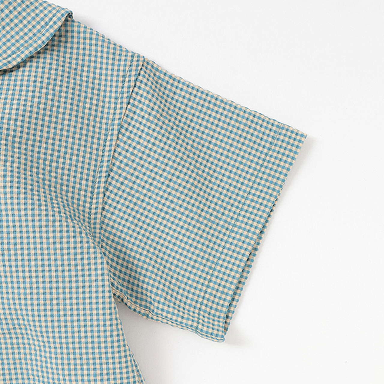 Soccer Gingham Sailor Shirt,Orange, large image number 4