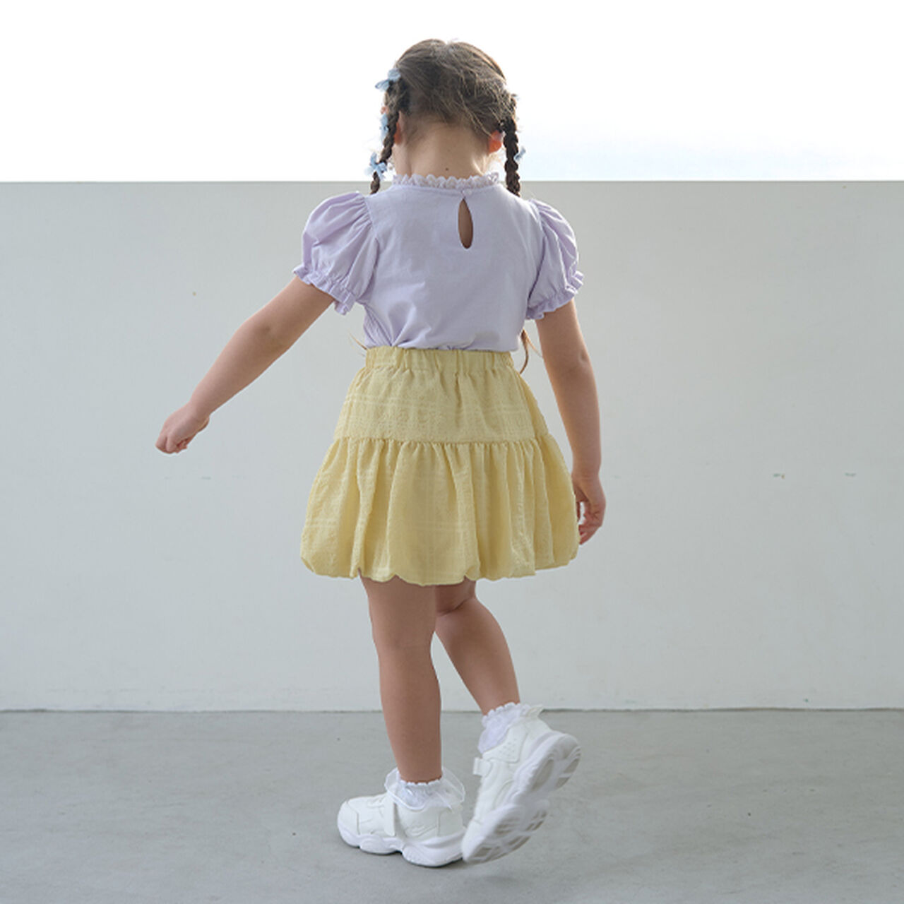 [Coordinatable Setup] Balloon Skirt with Ribbon,Lavender, large image number 6