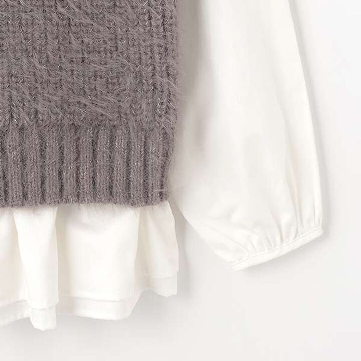 [Link] Shaggy Docking Blouse,Ivory, medium image number 3