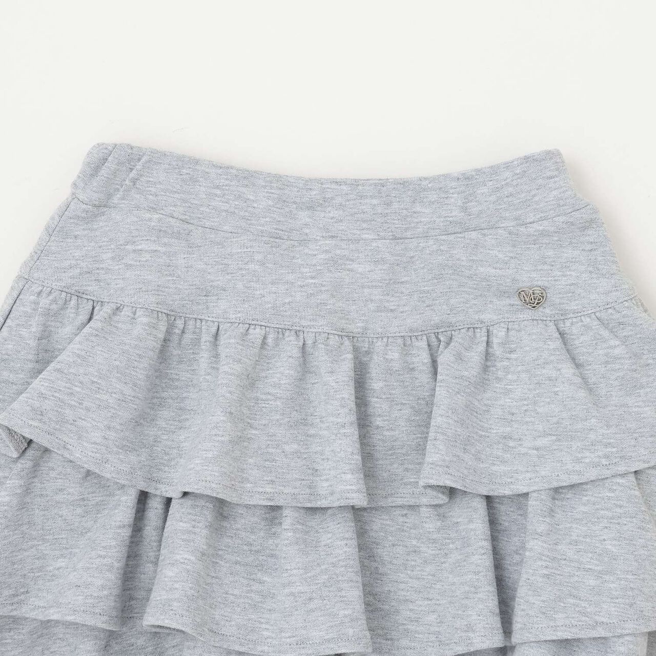Frilly Tiered Skirt & Lace Pants Set,Ivory, large image number 3