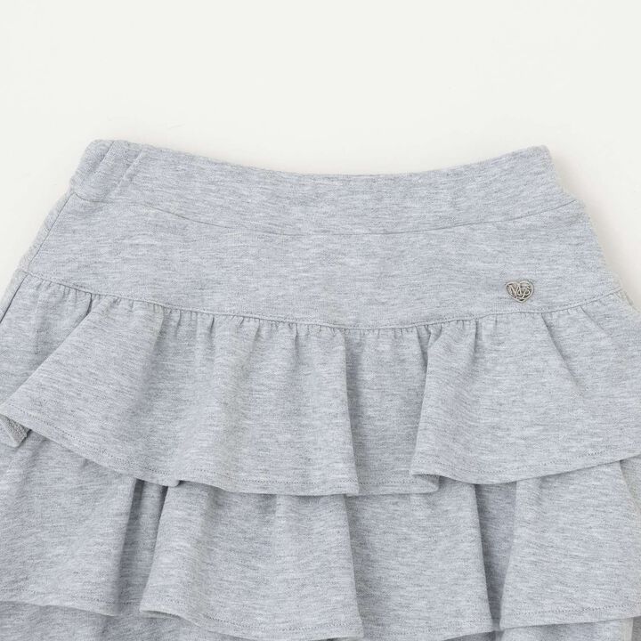 Frilly Tiered Skirt & Lace Pants Set,Ivory, medium image number 3