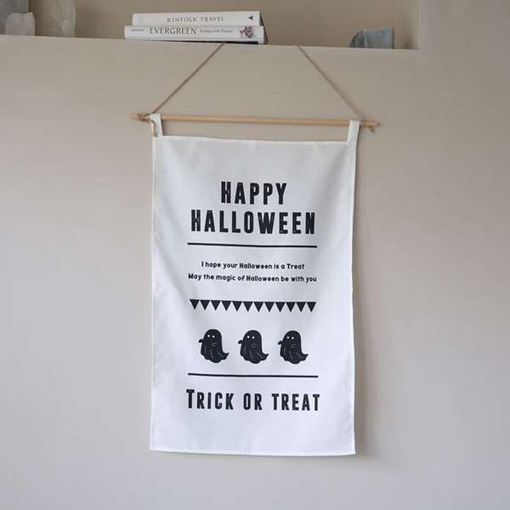 Halloween Fabric Poster,Off white, medium image number 5