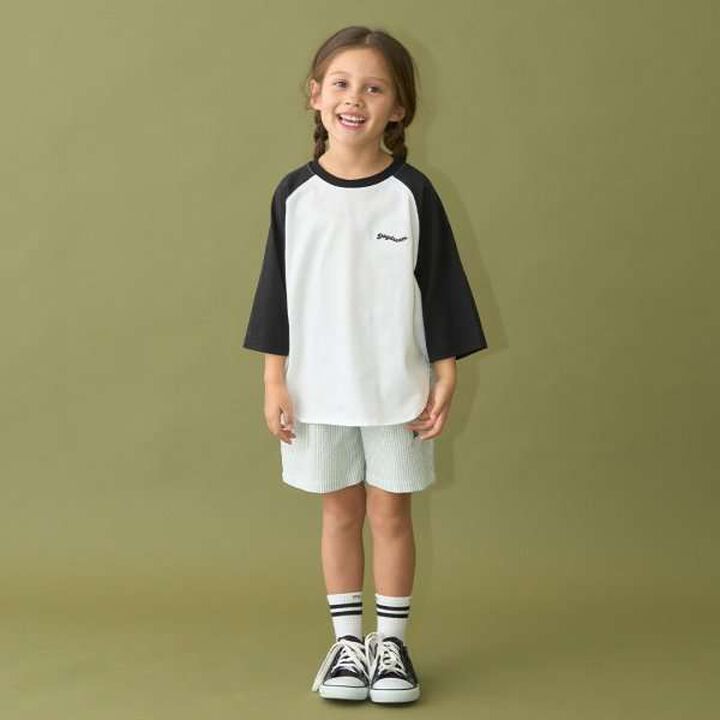 [Comfortable Jersey] Oversized 3/4 Sleeve Raglan T-Shirt,Mustard, medium image number 5