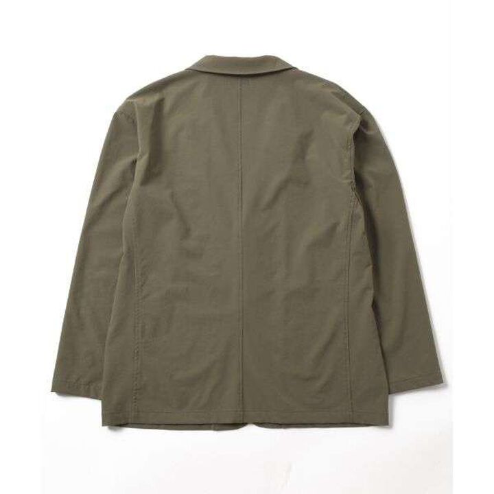 Nylon Stretch Tailored Jacket [Set Up Compatible],Charcoal gray, medium image number 6