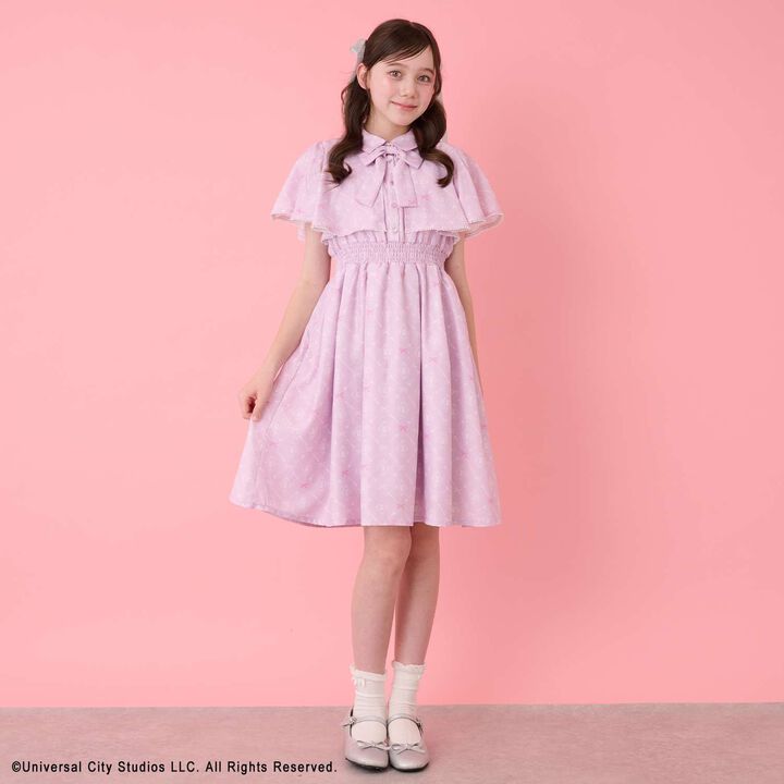 [WICKED] All-Over Pattern One-Piece Dress,Pink, medium image number 0
