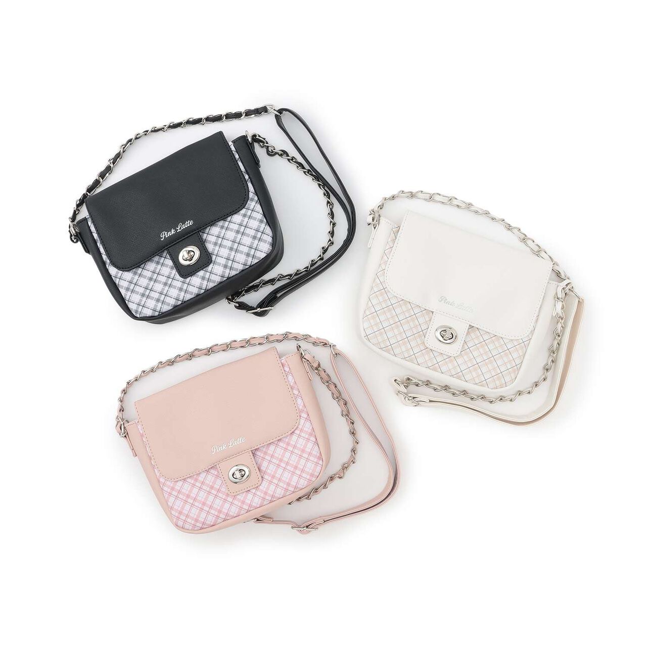 Chain PU Shoulder Bag,Off white, large image number 6