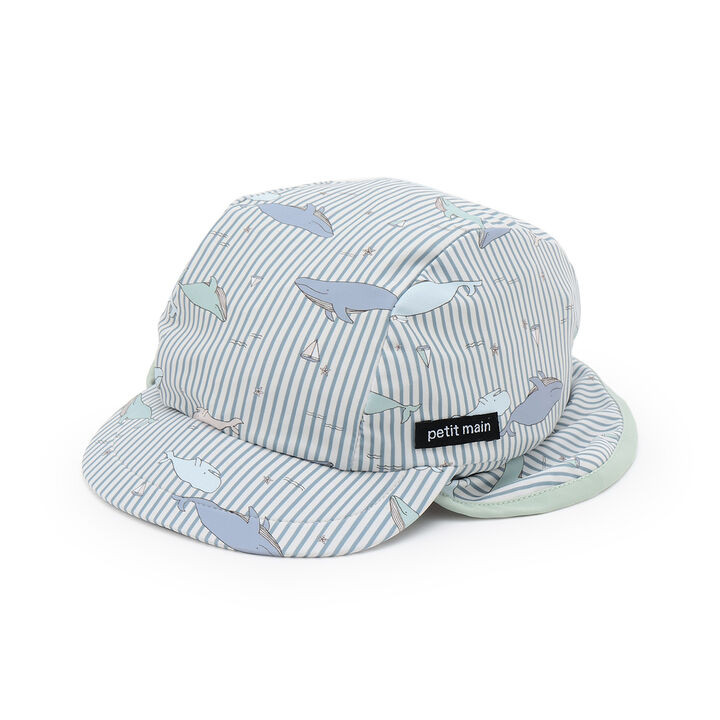 [SWIM] All-Over Pattern Sun Protection Swim Cap,Turquoise, medium image number 2