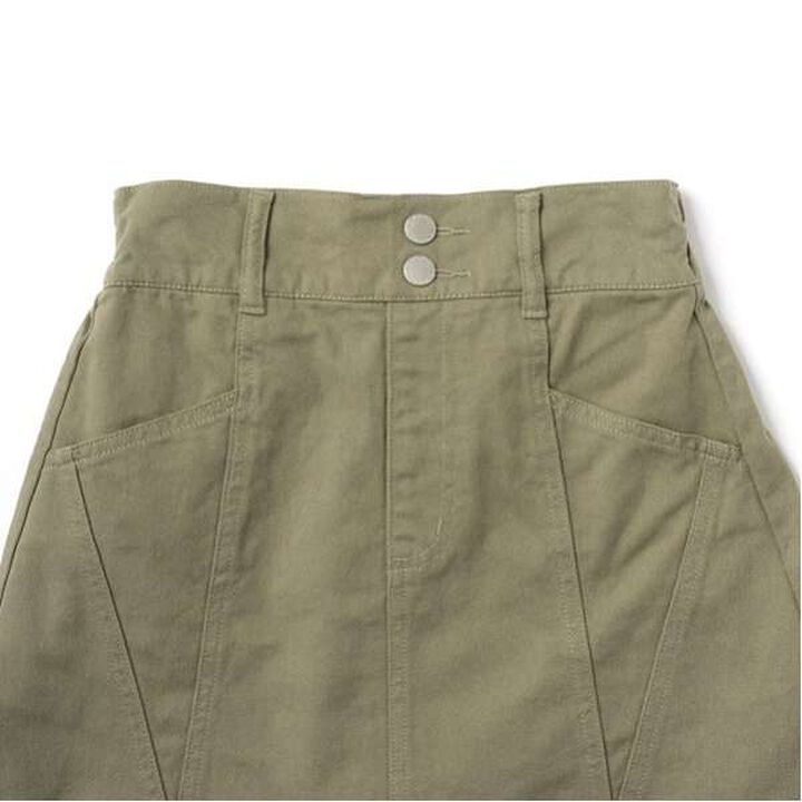 Color-Block A-Line Skirt Shorts,Ivory, medium image number 12