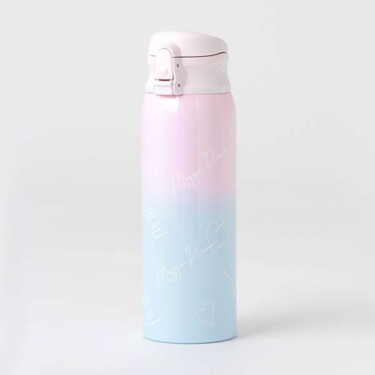 Lightweight Gradient Logo Pattern Water Bottle (480ml),Lavender, large image number 0