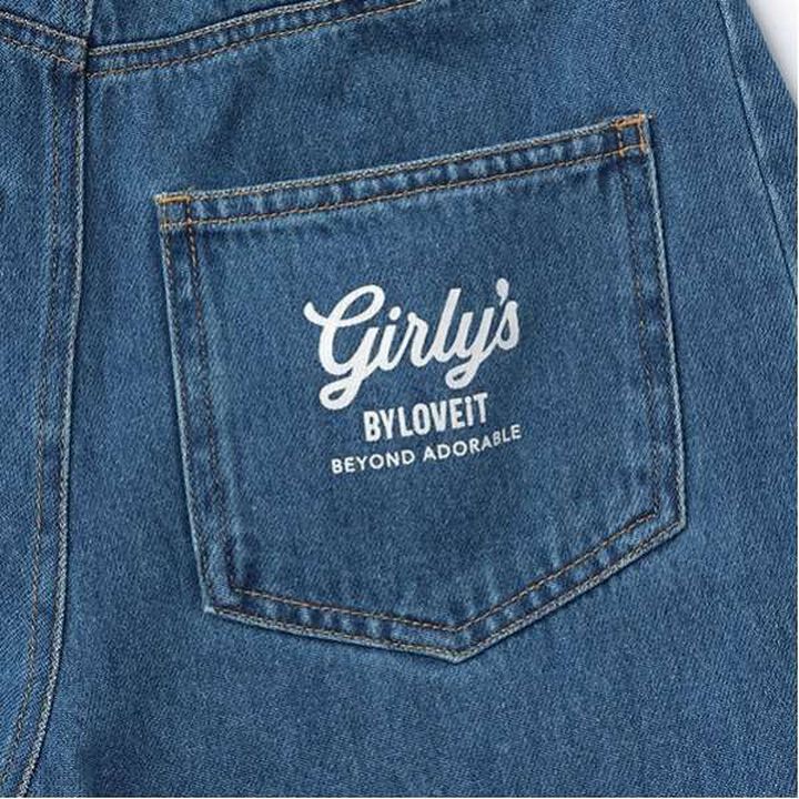 Denim Pants with Suspenders,Navy, medium image number 14