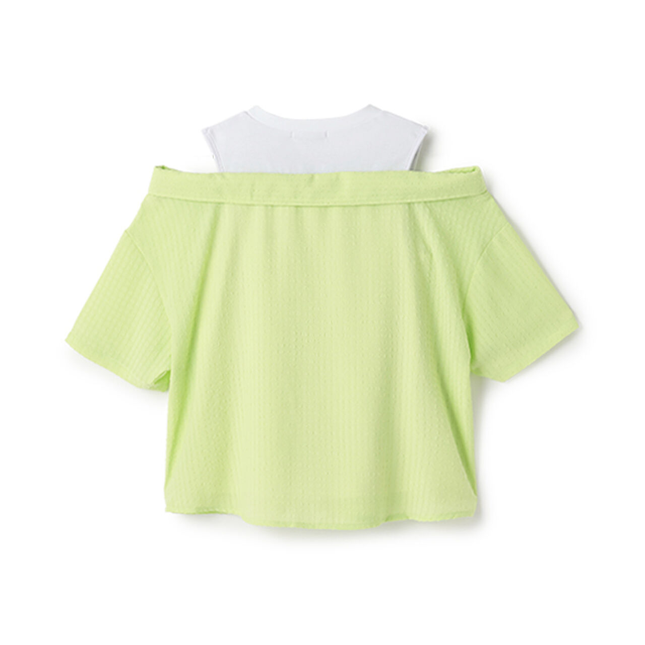 Layered Look Shirt,Black, large image number 1