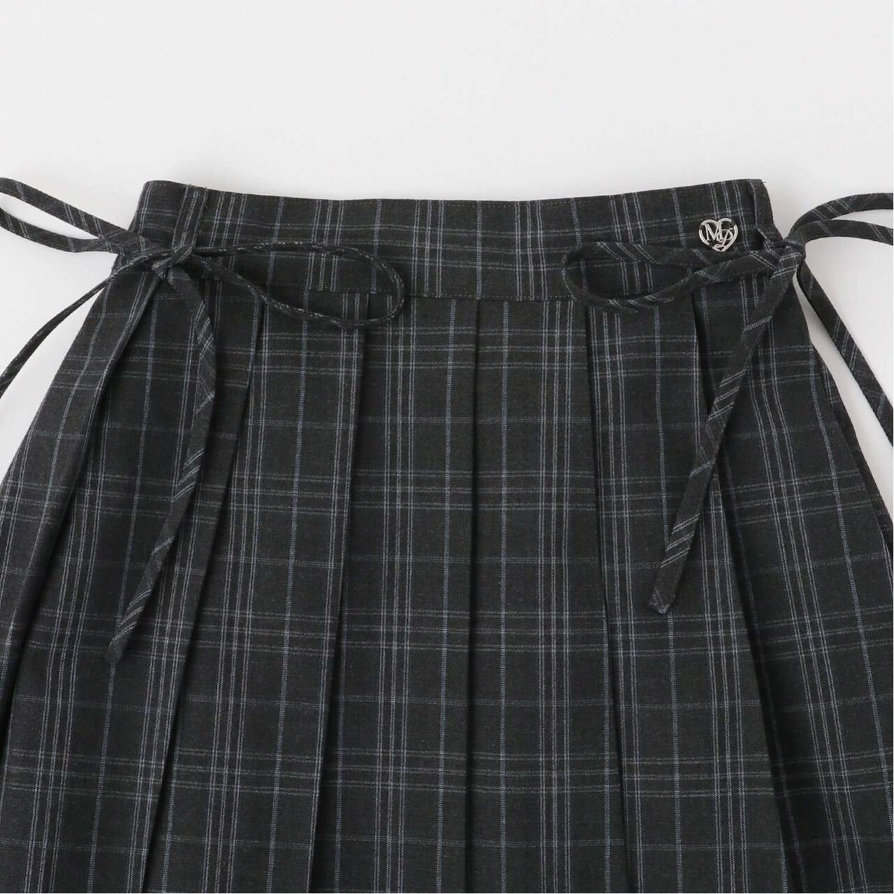 Pleated Skirt & Flared Pants Set,Gray, large image number 4