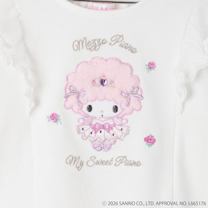 My Melody/My Sweet Piano Long-Sleeve T-Shirt,Off white, medium image number 4