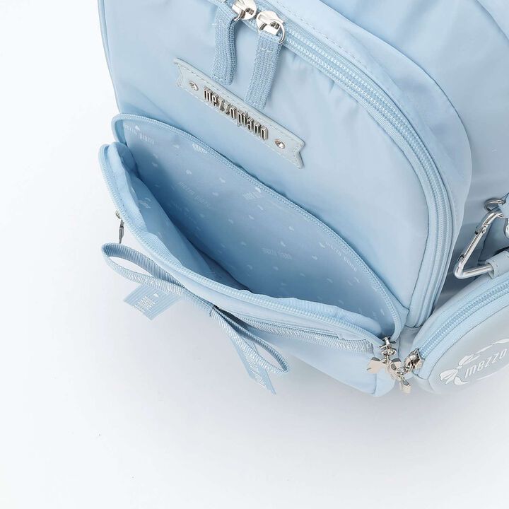 Large Logo Ribbon Backpack with Pouch - Approx. 23L Capacity,Sax blue, medium image number 15