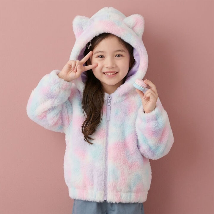 Cat Ear Fur Hoodie,, medium