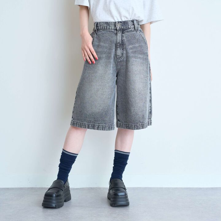 [LTXC] Half-Length Denim Pants,Gray, medium image number 11