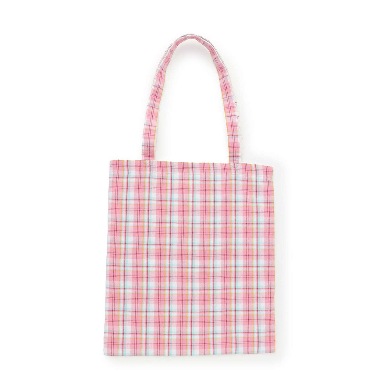 Pre-dyed Checkered Bag,Pink, large image number 1