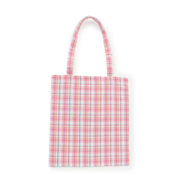 Pre-dyed Checkered Bag,Pink, medium image number 1