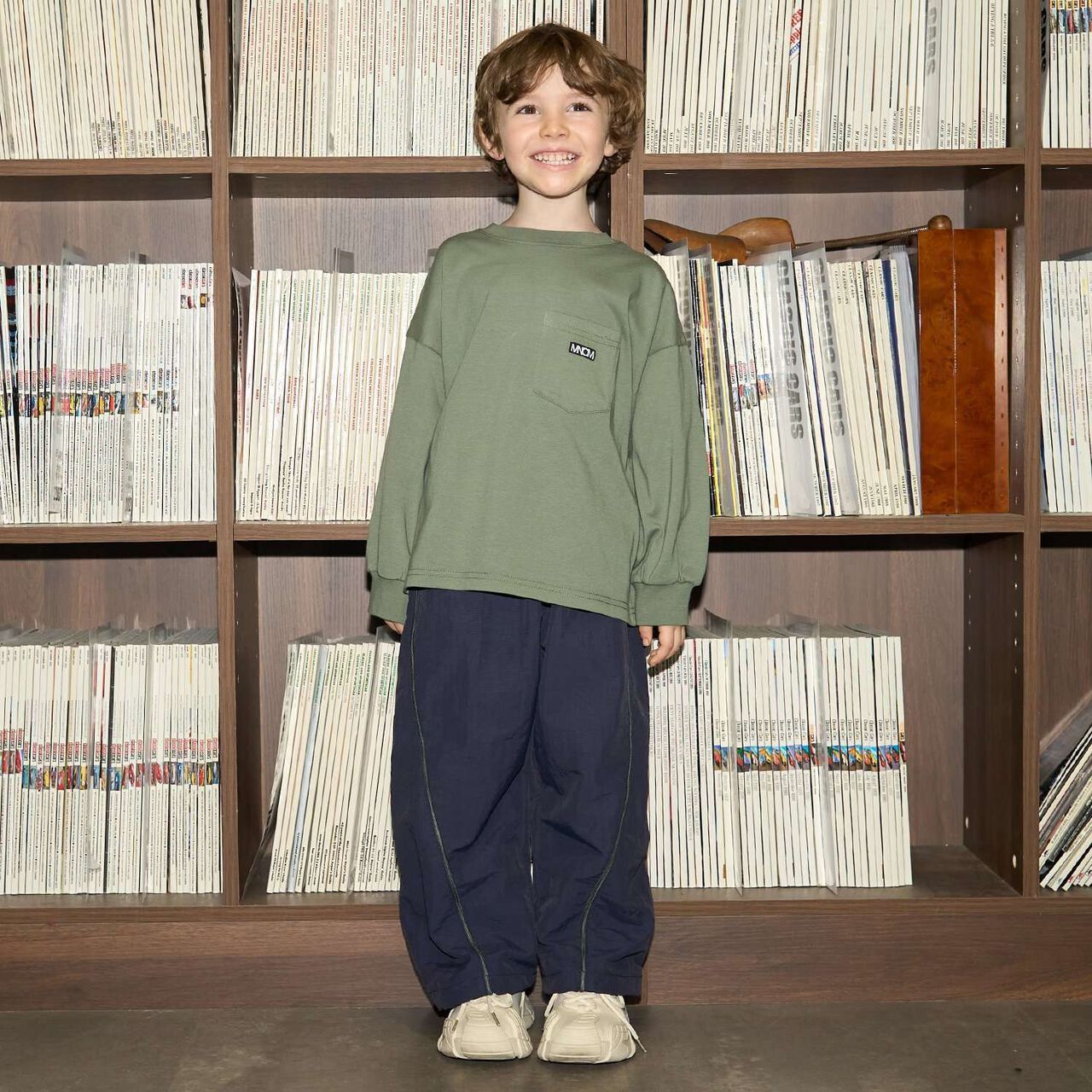 [MNCM] Side Line Wide Pants (Coordinatable Setup),Navy, large image number 34