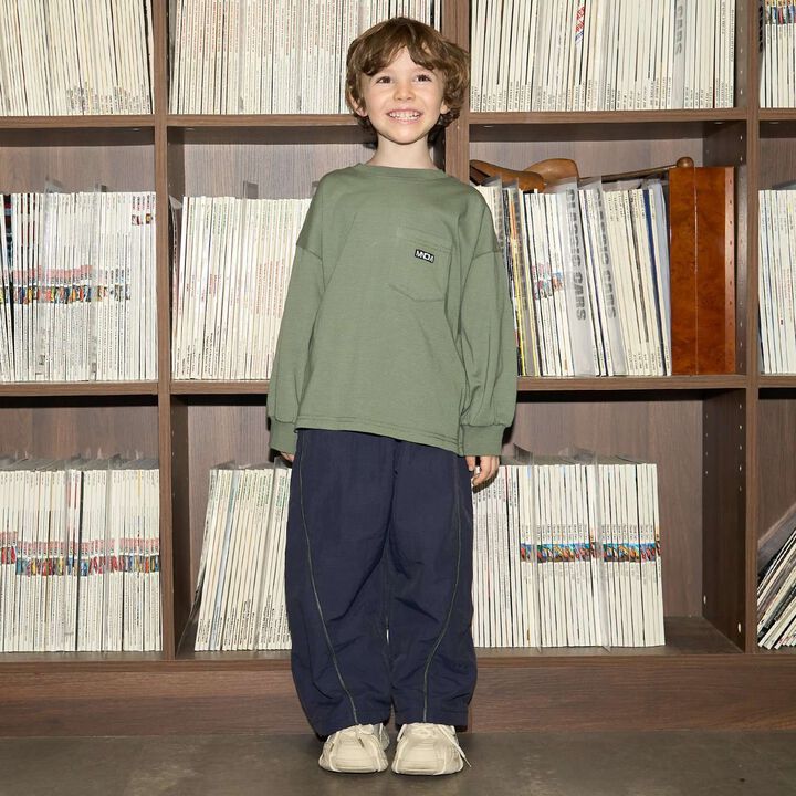 [MNCM] Side Line Wide Pants (Coordinatable Setup),Navy, medium image number 34