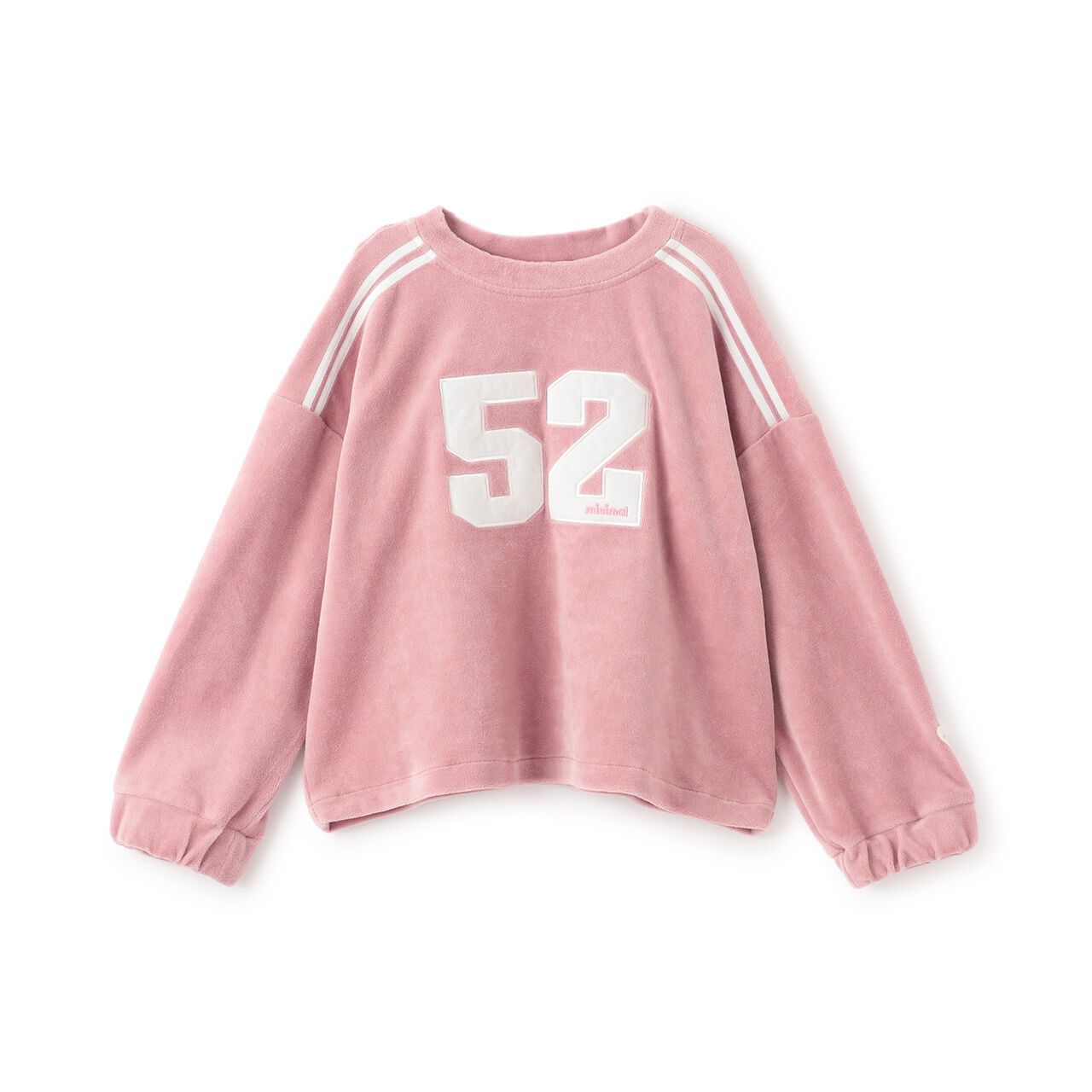 Short Velour Sweatshirt,Pink, large image number 7