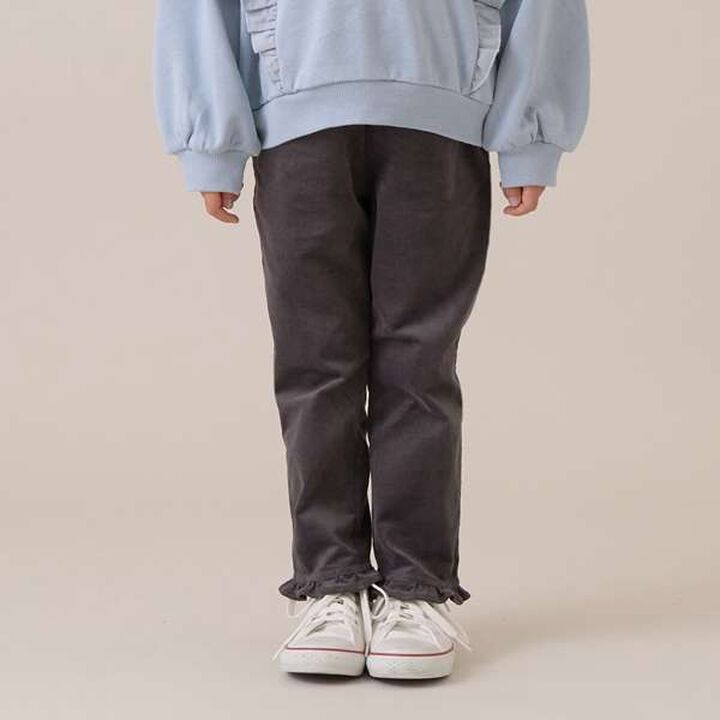 Heart Pocket Corduroy Pants,Charcoal gray, medium image number 0