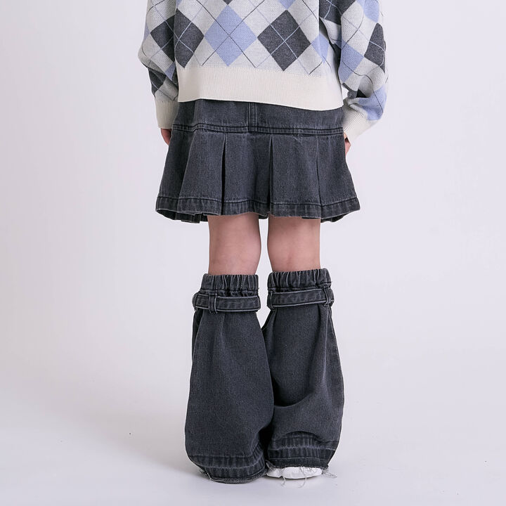 Box Pleat Skirt / Denim,Blue, medium image number 11