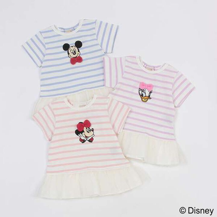 Disney Striped Appliqu&eacute; T-Shirt,Lavender, medium image number 10