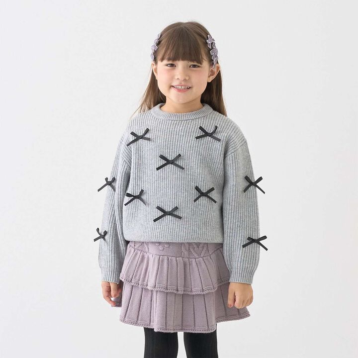 [Soft Knit] [Machine Washable] Ribbon Sweater,, medium