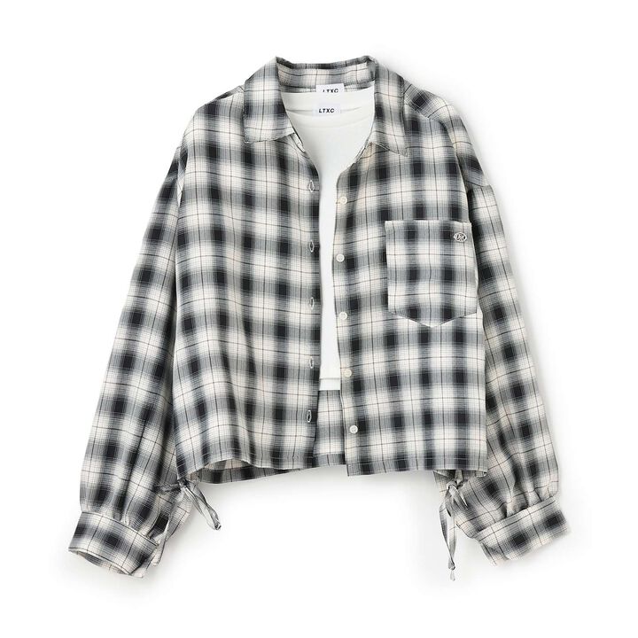 Checkered Shirt with Inner Lining,Black, medium image number 6