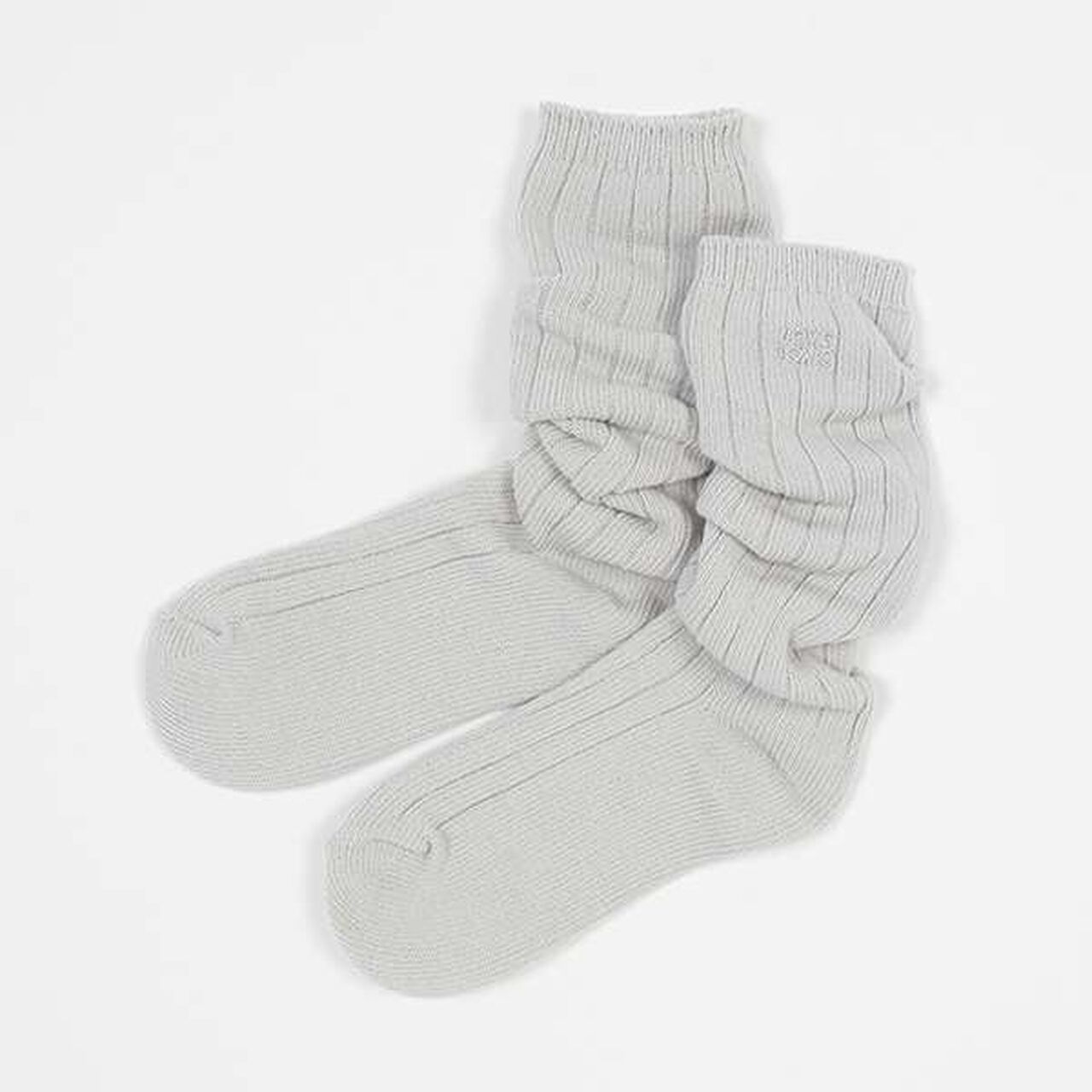 Color Loose Socks,Light khaki, large image number 11