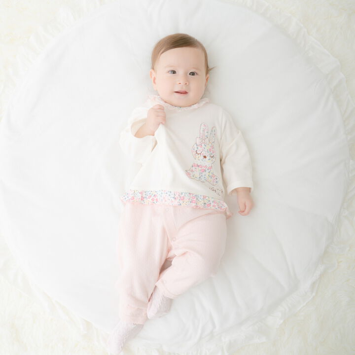 [KP &times; Akachan no Shiro Collaboration] Floral Mimi Coverall,, medium