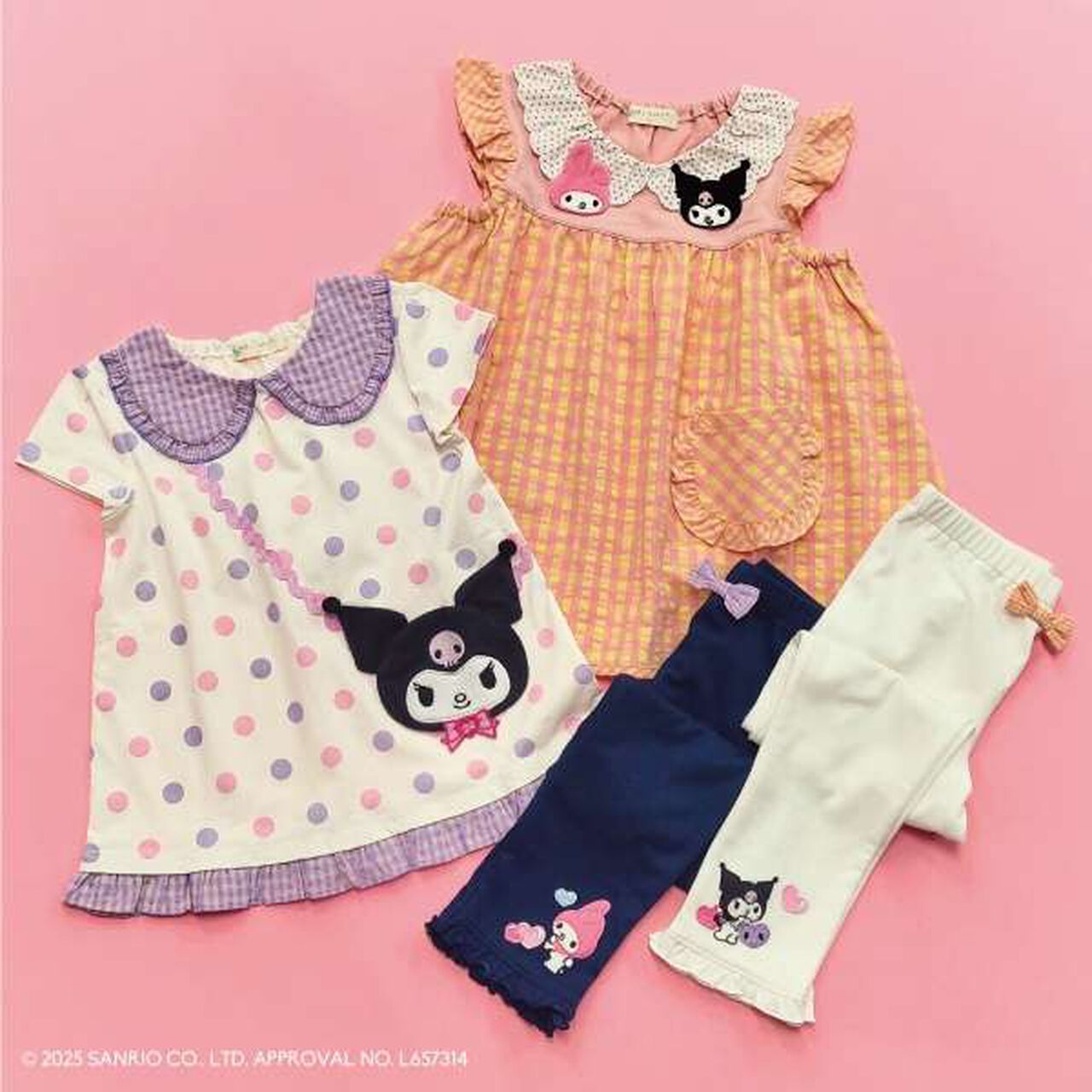 [My Melody / Kuromi] Small Shoulder Bag T-Shirt,Pink, large image number 12