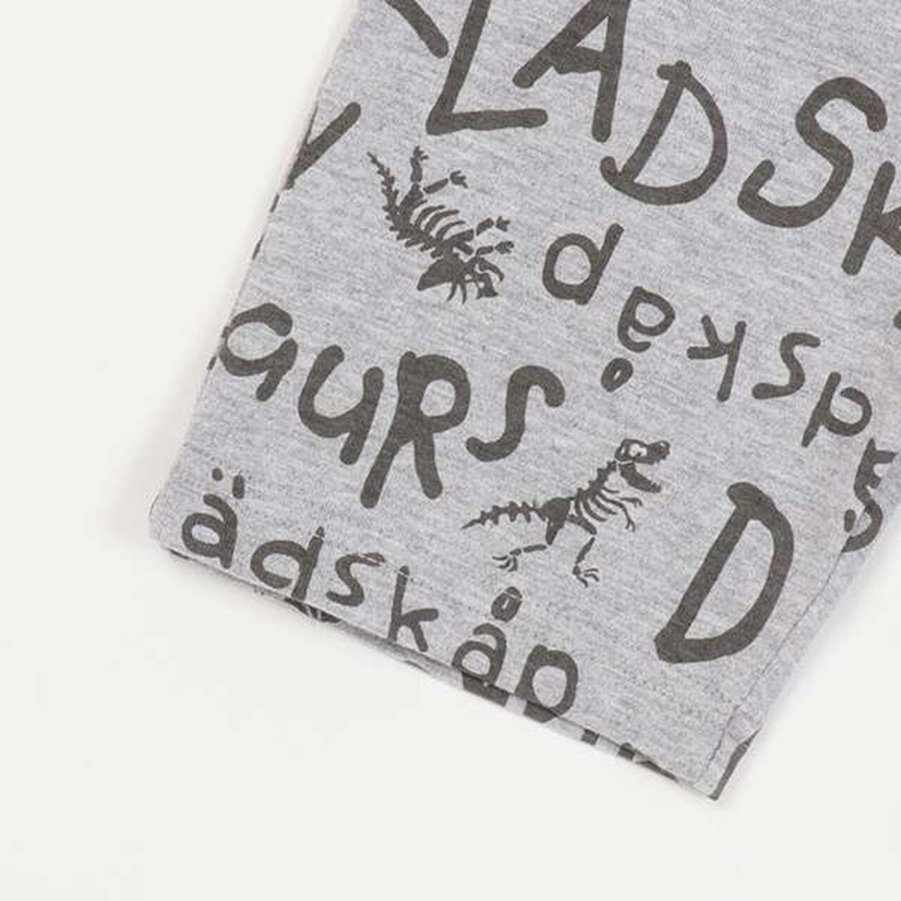 Dinosaur Short Sleeve T-Shirt Outfit Set,Off white, large image number 2