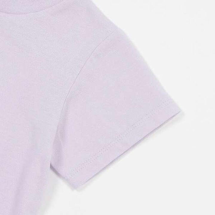 [Link] Quick-Dry Embroidery Half T-Shirt (Kids),Cream, medium image number 2