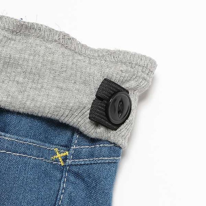 Dinosaur Embroidery Long Tapered Pants,Navy, medium image number 6