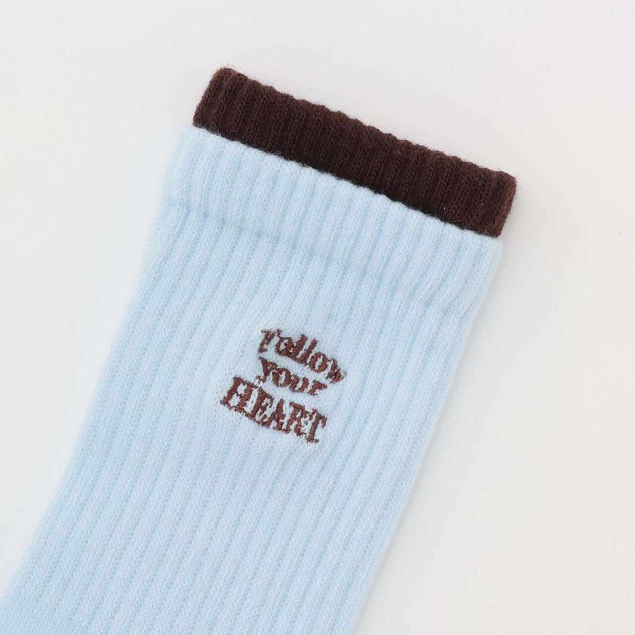 [LTXC] Logo Embroidered Crew Socks,Black, large image number 1