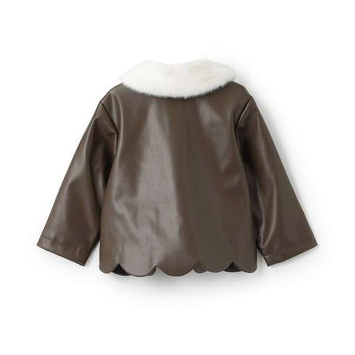 [Link] Faux Leather Jacket,Brown, medium image number 10