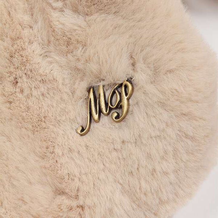 Bear Ear Hooded Scarf,Light beige, medium image number 6