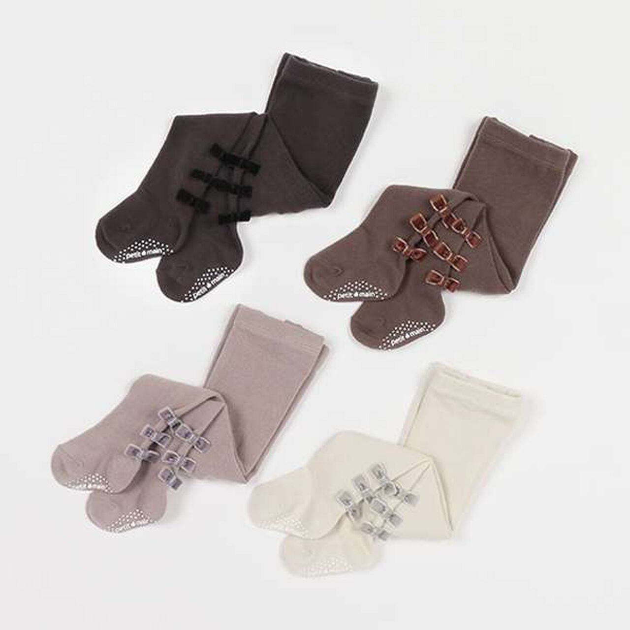 Baby Many Ribbon Tights,Ivory, large image number 7