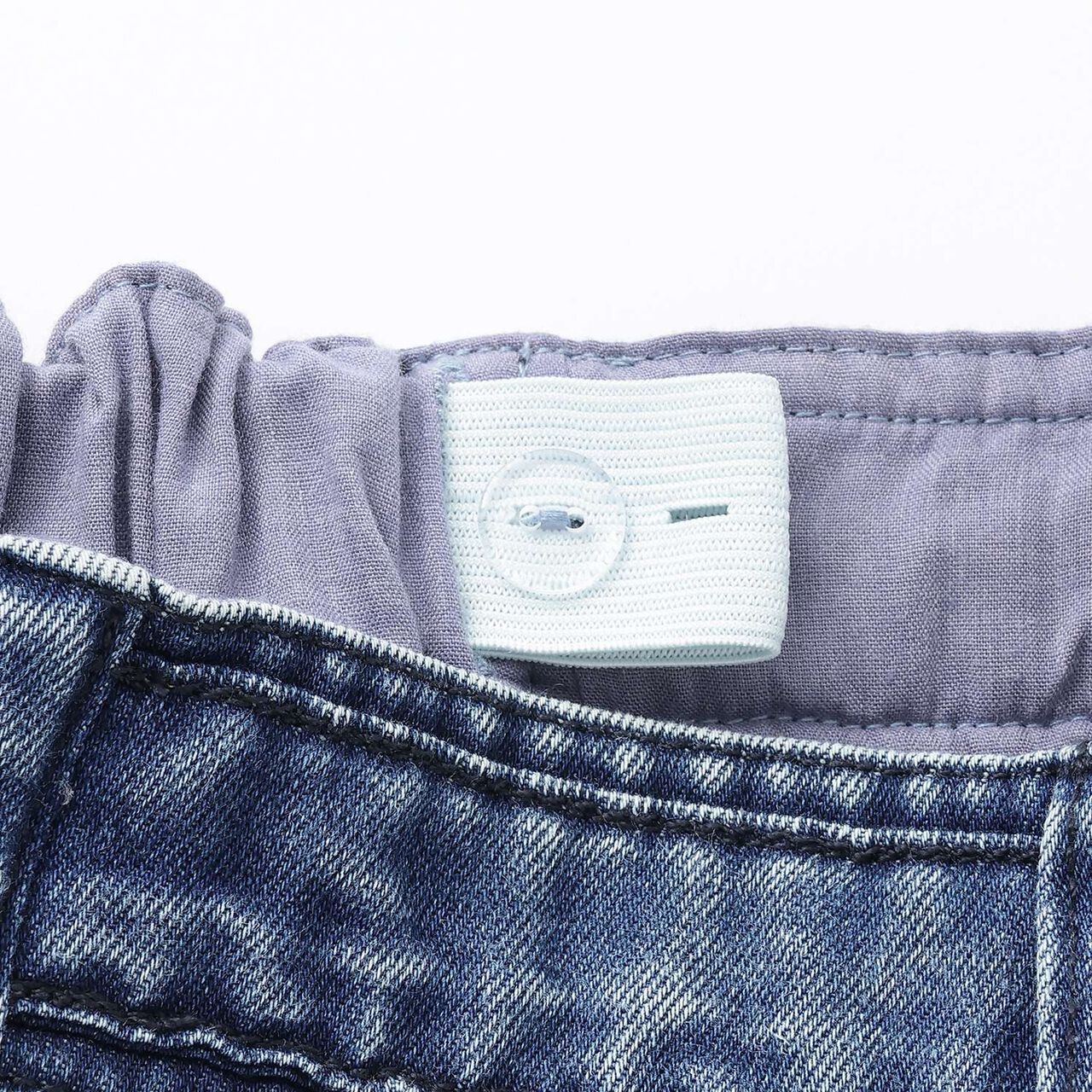 Pleated Skirt with Belt & Inner Pants Set,Blue, large image number 4