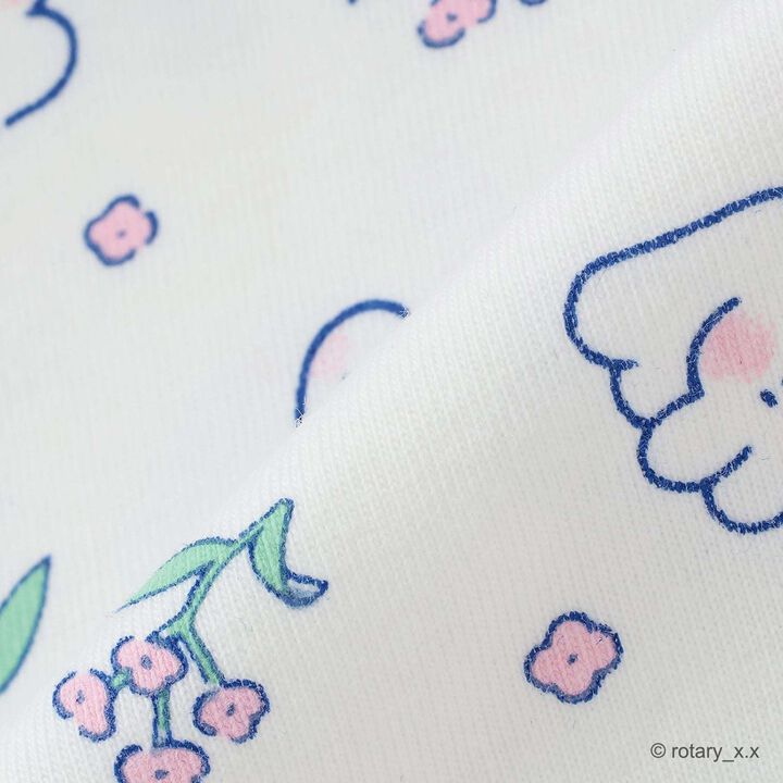 100% Cotton Lovely Monmon Quick-Dry UV Puff Sleeve All-Over Print T-Shirt,Yellow green, medium image number 10