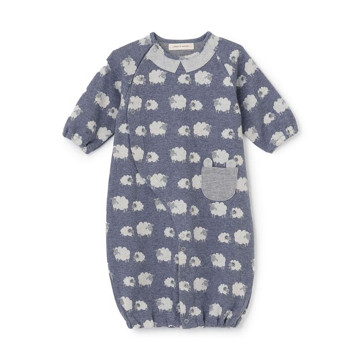 Organic Jacquard 2WAY Romper [Made in Japan],, medium