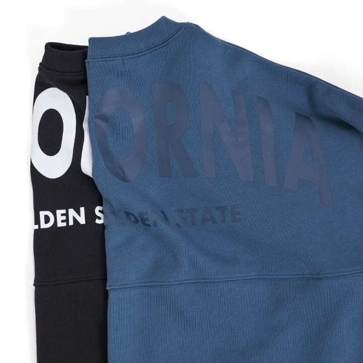 Pilling Resistant Durable Material Back Wide Logo Print Big Sweatshirt,Blue, medium image number 8