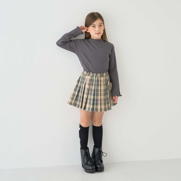 Ribbed Fabric Turtleneck,Pearl white, medium image number 8